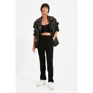 Trendyol Black Detailed Knitted Trousers