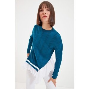 Trendyol Oil Frilly Knitwear Sweater