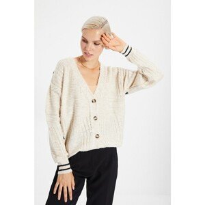 Trendyol Ecru Knitted Detailed Knitwear Cardigan