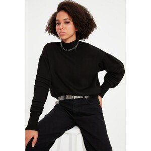 Trendyol Black Balloon Sleeve Knitwear Sweater