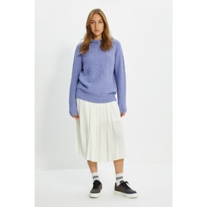 Trendyol Lilac Hooded Knitwear Sweater