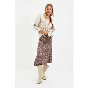 Trendyol Brown Zebra Printed Skirt