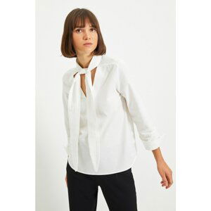 Trendyol Ecru Tie Detailed Blouse