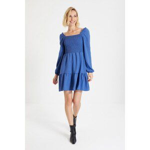 Trendyol Indigo Gipe Flounce Dress