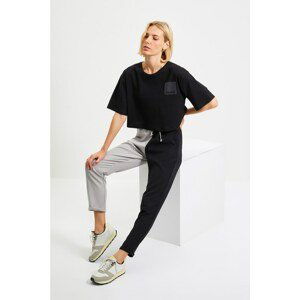 Trendyol Black Color Block Trousers