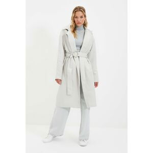 Trendyol Trench Coat - Gray - Parkas