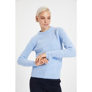 Trendyol Light Blue Crew Neck Knitwear Sweater