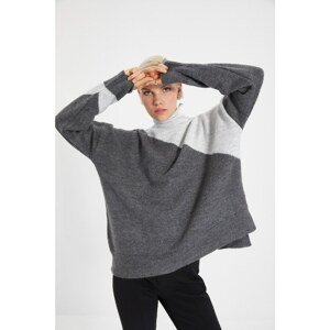 Trendyol Sweater - Gray - Relaxed