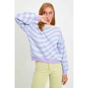 Trendyol Lilac Crew Crew Pletený sveter