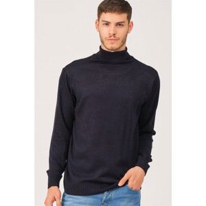 V0092 DEWBERRY MALE BATTAL OVERSIZE SWEATER-LACİVERT