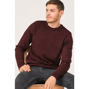 V0214 DEWBERRY MEN'S SWEATER-BURGUNDY