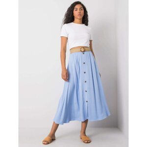 Blue skirt with belt