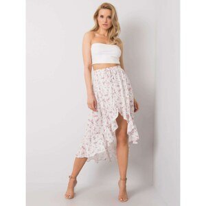 White skirt with frills by Tanesha RUE PARIS