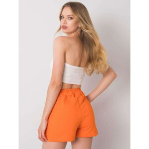 RUE PARIS Orange Sweat Shorts