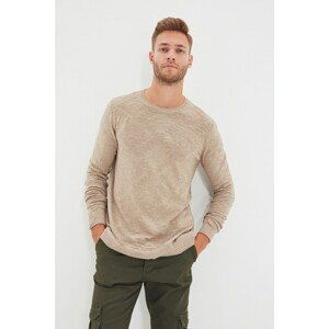 Trendyol Mink Men's Crew Neck Slim Fit Knitwear Sweater