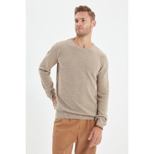 Trendyol Mink Men's Crew Neck Slim Fit Knitwear Sweater