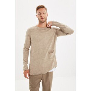 Trendyol Mink Men's Crew Collar Regular Fit Knitwear Sweater