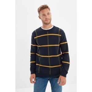 Trendyol Navy Blue Men's Crew Neck Regular Fit Knitwear Sweater