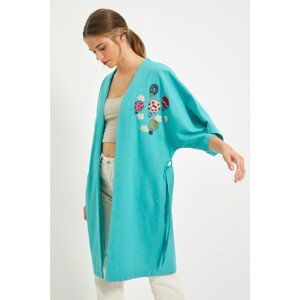 Trendyol Green Tied Kimono&Caftan