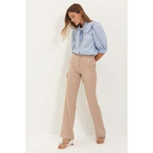 Trendyol Beige Front Buttoned Trousers