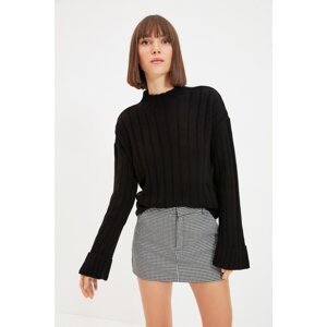 Trendyol Black Half Fisherman Knitwear Sweater