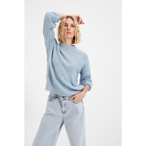 Trendyol Light Blue Crew Neck Knitwear Sweater