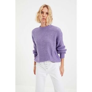 Trendyol Lilac Crew Neck Knitwear Sweater