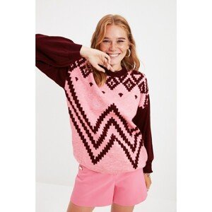 Trendyol Plum Knit Detailed Knitwear Sweater