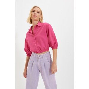 Trendyol Pink Crop Shirt