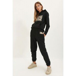 Trendyol Black Raised Knitted Sweatpants