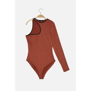 Trendyol Cinnamon Single Sleeve Knitted Body