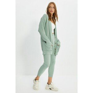 Trendyol Mint Pocket Detailed Knitwear Bottom-Top Set