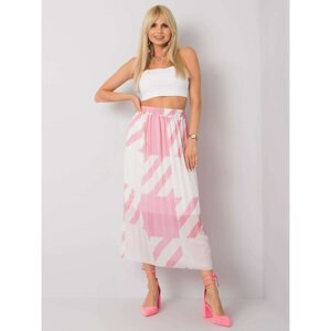 Pink pleated maxi skirt Isidora