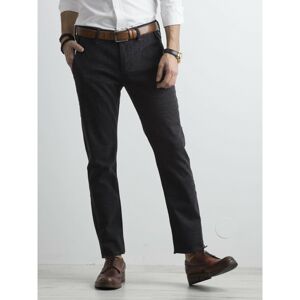 Dark gray men's regular pants