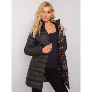 Women's black hooded jacket