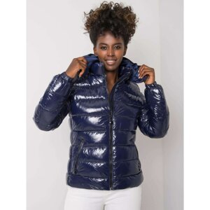 Navy blue quilted jacket