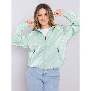 Reversible mint jacket with a hood