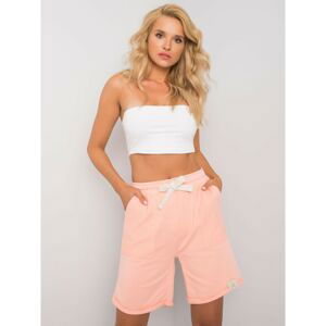 Peach-colored Maileen sweatpants with pockets