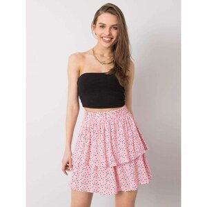 SUBLEVEL Light pink skirt with polka dots