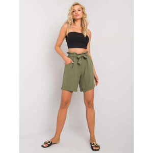 Khaki loose shorts