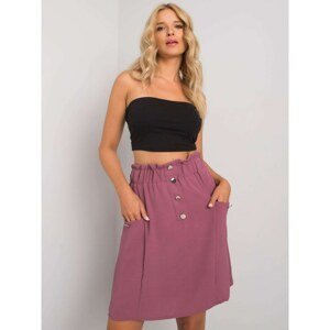 Dusty pink skirt with buttons
