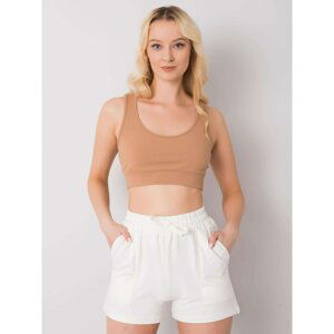 Women's shorts RUE PARIS Ecru