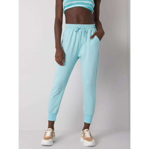 Light blue women's cotton pants