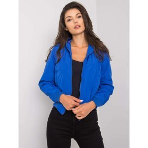 Lady's blue quilted jacket
