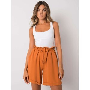 Light brown loose-fitting shorts