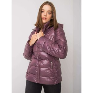 Purple hooded jacket