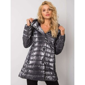 Women's gray quilted jacket