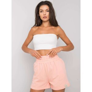 Peach cotton shorts