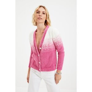 Trendyol Pink Beard Yarn Knitwear Cardigan