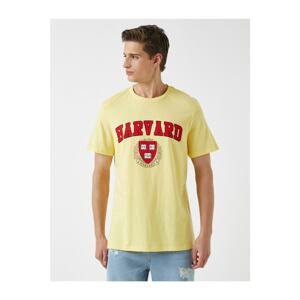 Koton Men's Harvard T-Shirt Licensed Cotton